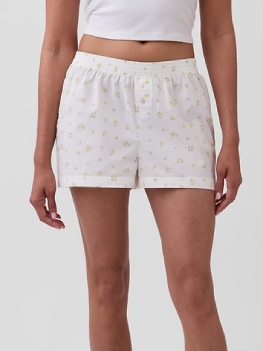 Gap Body Floral Poplin PJ Boxer Shorts